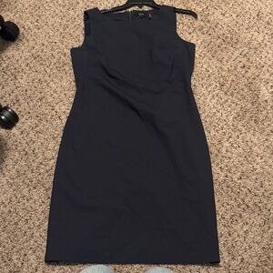 Theory Navy Blue Sleeveless Dress